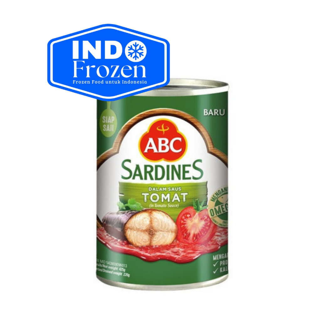 

ABC SARDEN SAUS TOMAT 425GR IKAN SARDEN KALENG