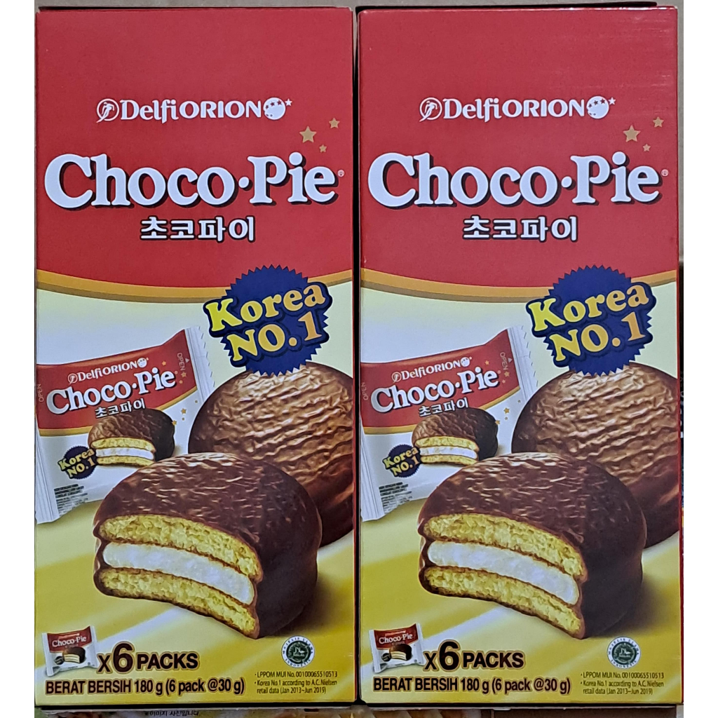 

DELFI CHOCO.PIE MARSHMALLOW SALUT COKELAT 180 GRAM ISI 6