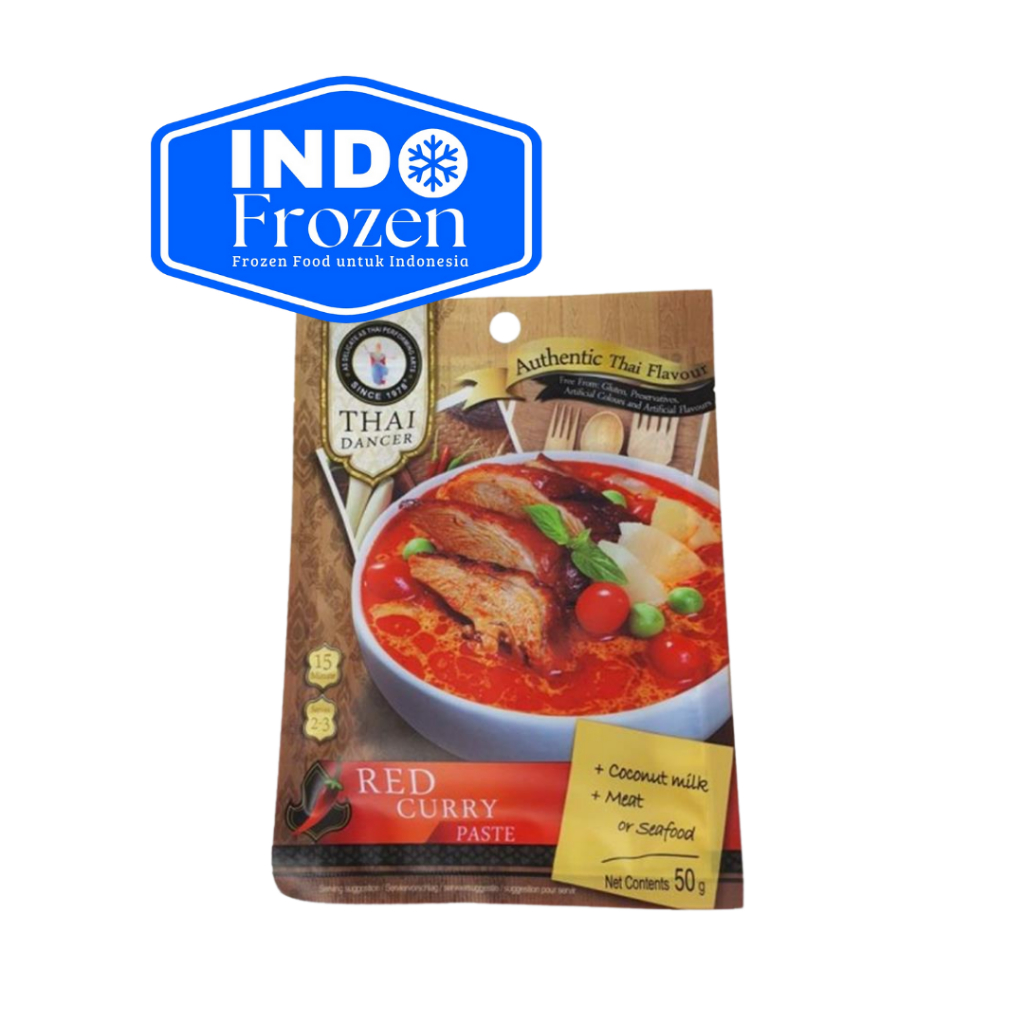 

THAI DANCER RED CURRY PASTE 50GR/ BUMBU KARI MERAH