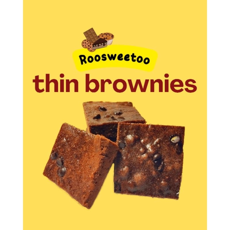 

Thin Soft Brownies
