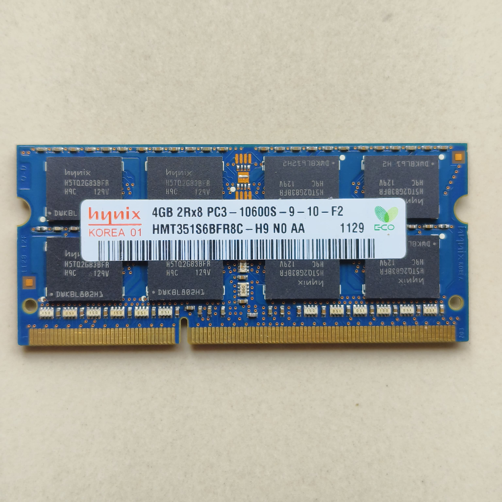RAM LAPTOP HYNIX 4GB 2Rx8 PC3-10600S/1333MHZ DDR3  LONGDIMM