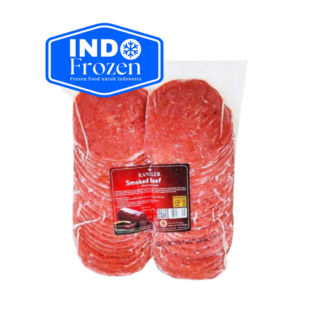 

KANZLER SMOKED BEEF 1KG ISI 50 DAGING SAPI ASAP