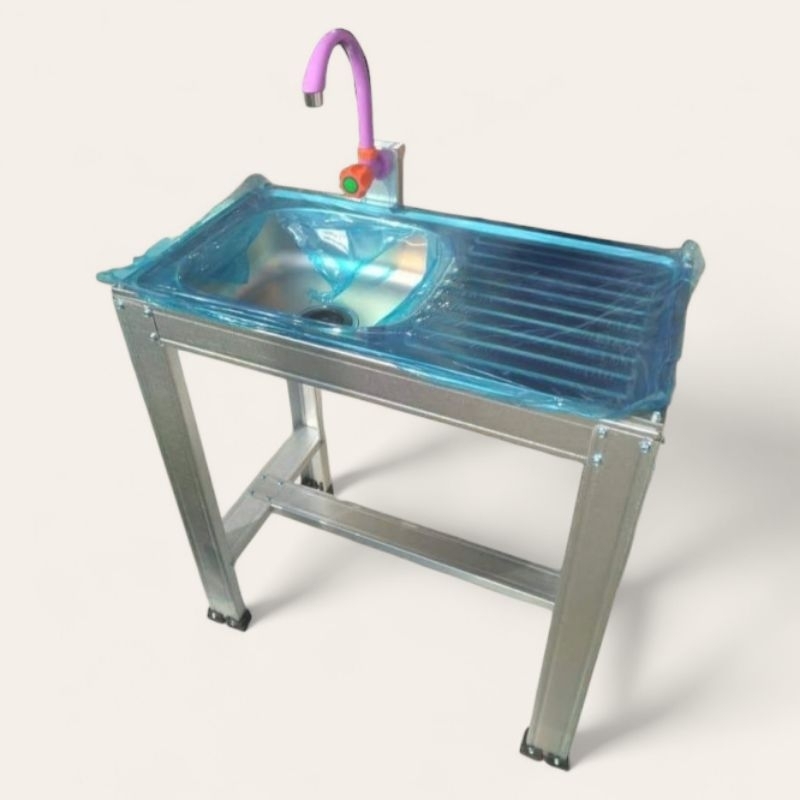 PROMO Wastafel Rangka Baja Ringan,  Rak Tempat Cuci Piring Multifungsi Ukuran 75 cm