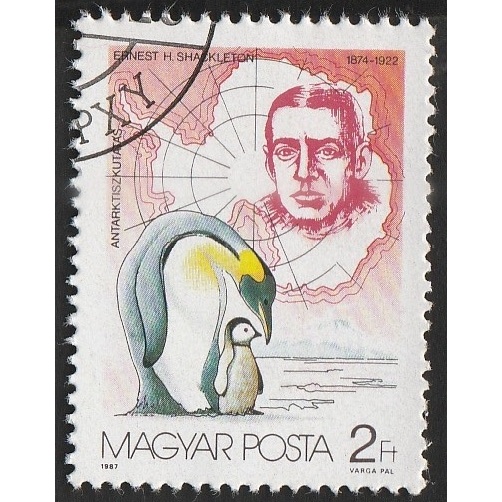 

A 11519 SATU BUAH PRANGKO HONGARIA TEMA SATWA PENGUIN DAN ERNEST SHACKLETON 1874-1922 DENGAN KONDISI SUDAH ADACAP
