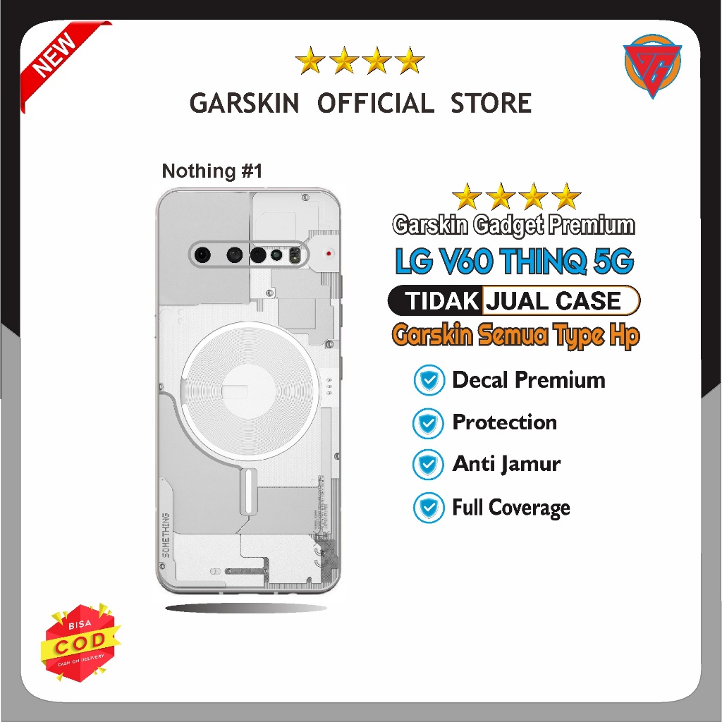 LG V60 ThinQ 5G Garskin LG V60 ThinQ 5G Motif Mesin isi 2 item