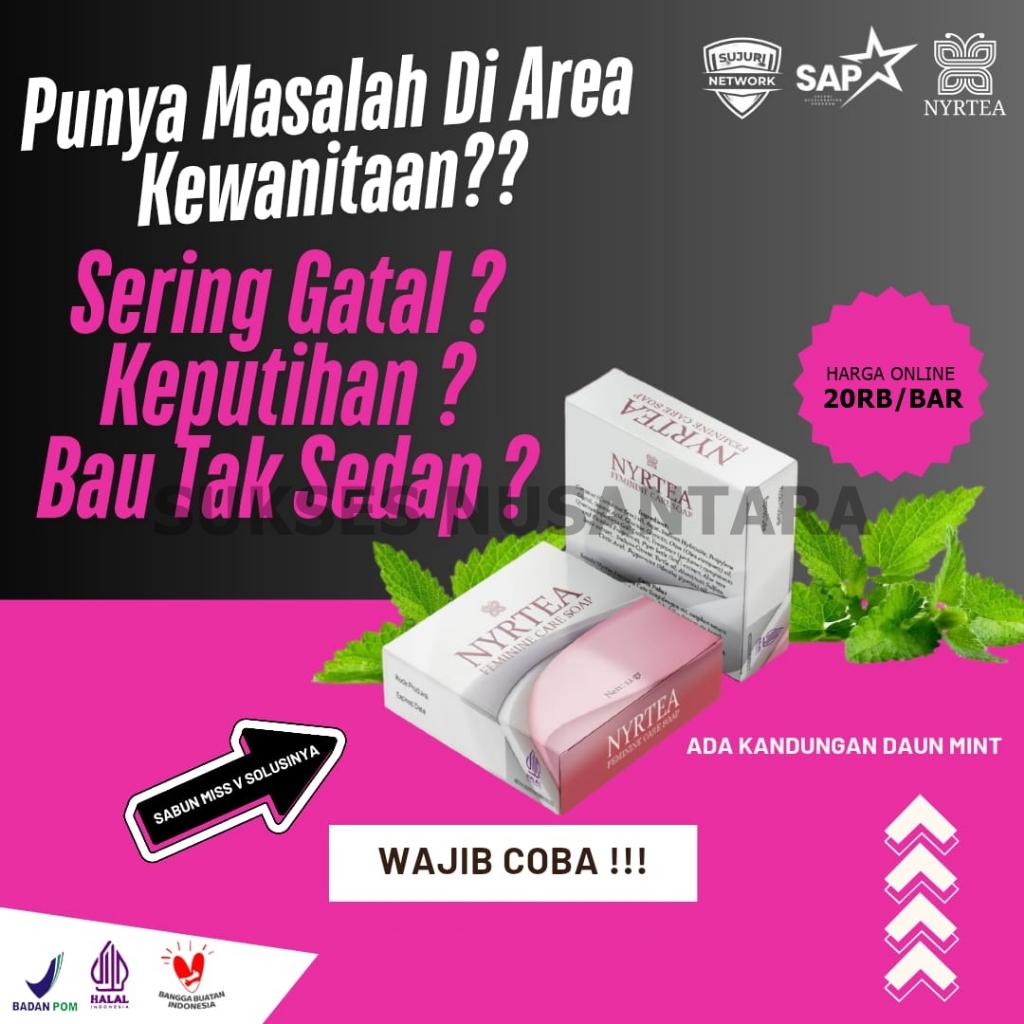 NYRTEA FEMININE CARE SOAP SATUAN (Sabun Perawatan Kewanitaan)