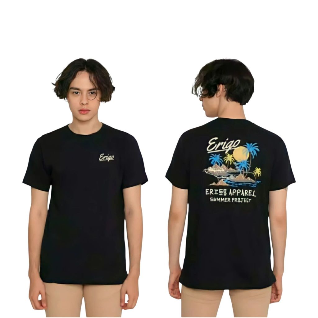 Kaos Erigo T-shirt ERIGO APPAREL SUMMER PROJECT Kaos Distro Pria Terbaru Kaos Erigo Bandung Kaos Pri