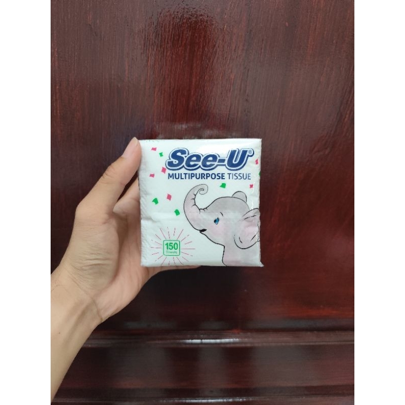 Tissue SEE-U pop up/Tissue SEE-U Meja/Tisu SEE-U Multipurpose Serbaguna  (Paket Isi 10pc)