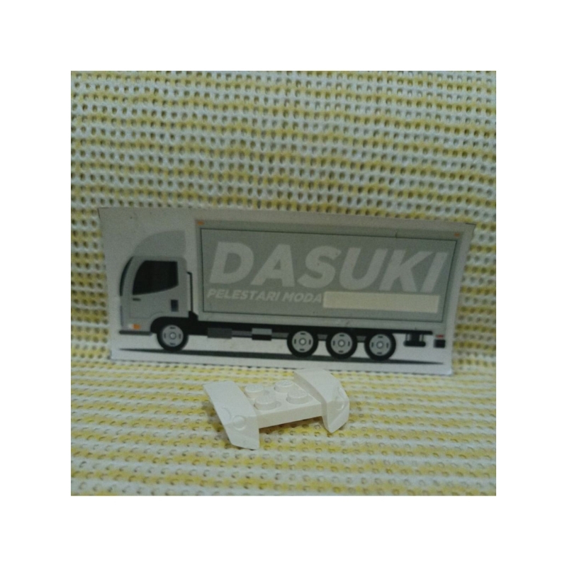 Lego Part 44674 Vehicle, Mudguard 2 x 4 With Headlights Overhan H0013F