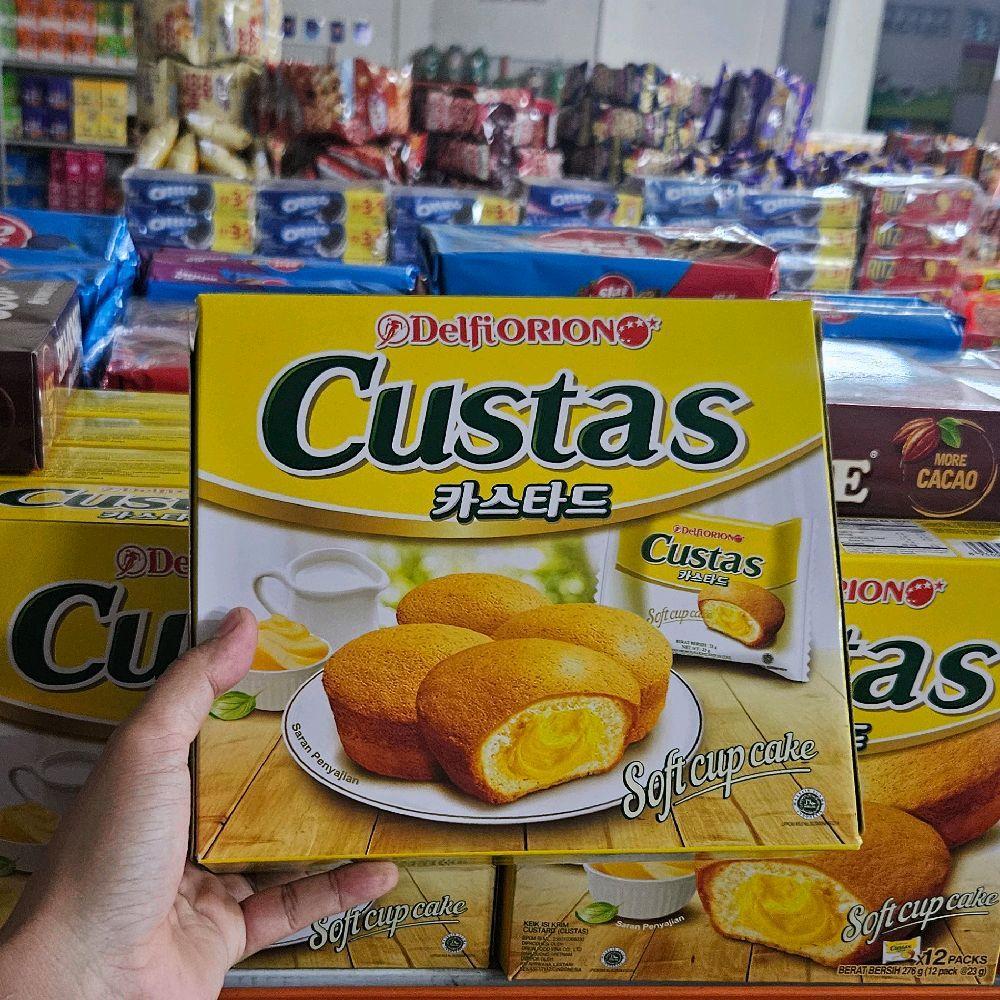 

ED 01.26 BOX 12S - CUSTAS SOFT CAKE ISI 12PCS 21837/ DELFI ORION SOFT CUP CAKE