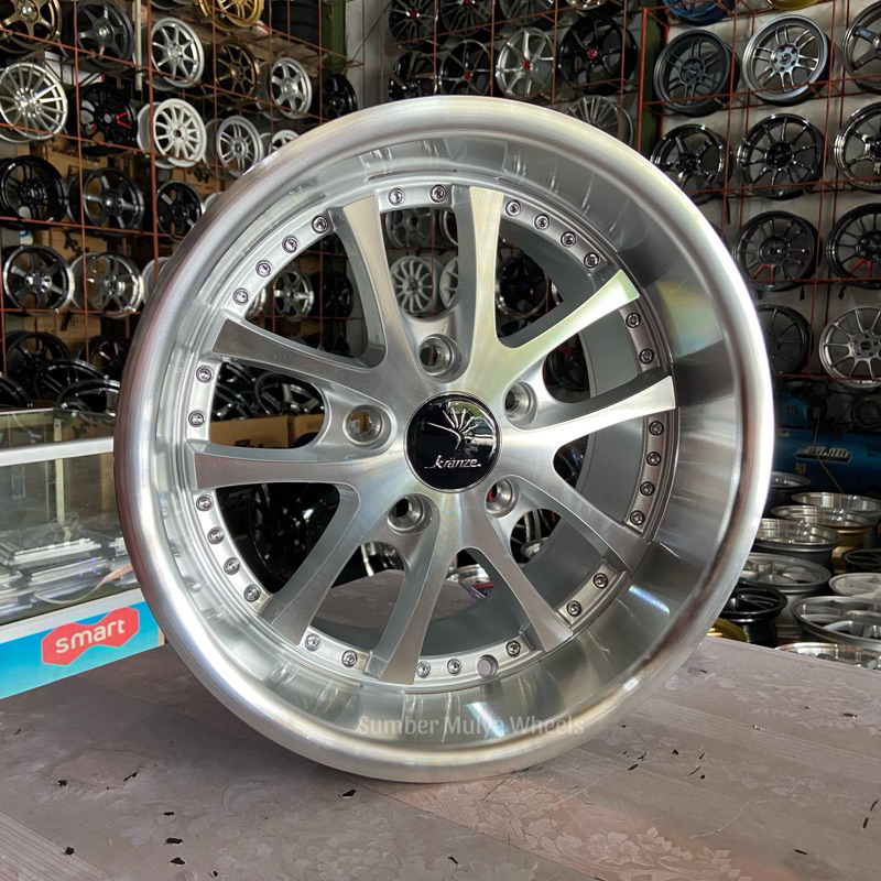 (1pc) Velg R15 Kranze LXZ. Sumber Mulya Wheels. Velg mobil. toko velg Semarang. Velg ban Semarang