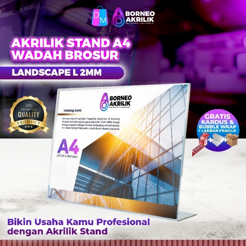 

A4 L TEMPAT BROSUR TEMPAT MENU AKRILIK STAND A4 LANDSCAPE MEDIA PROMOSI AKRILIK A4 WADAH BROSUR PERLENGKAPAN USAHA LIFEHAUSE BANJARMASIN DILEMASHOP INDONESIA BORNEO AKRILIK