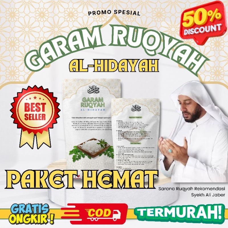 

(ORIGINAL) Garam Ruqyah Pelancar Rezeki, Tolak Bala & Pembuka Jodoh - Paket Double Hemat