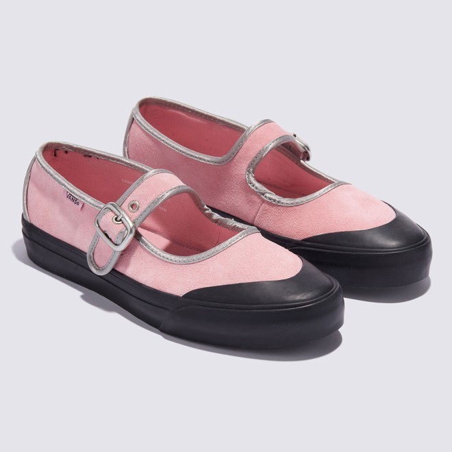 VANS SLIP ON MARY JANE DARK PINK BLACK ORIGINAL