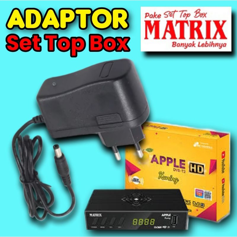 Adaptor set top box  STB MATRIX APPLE HD KUNING