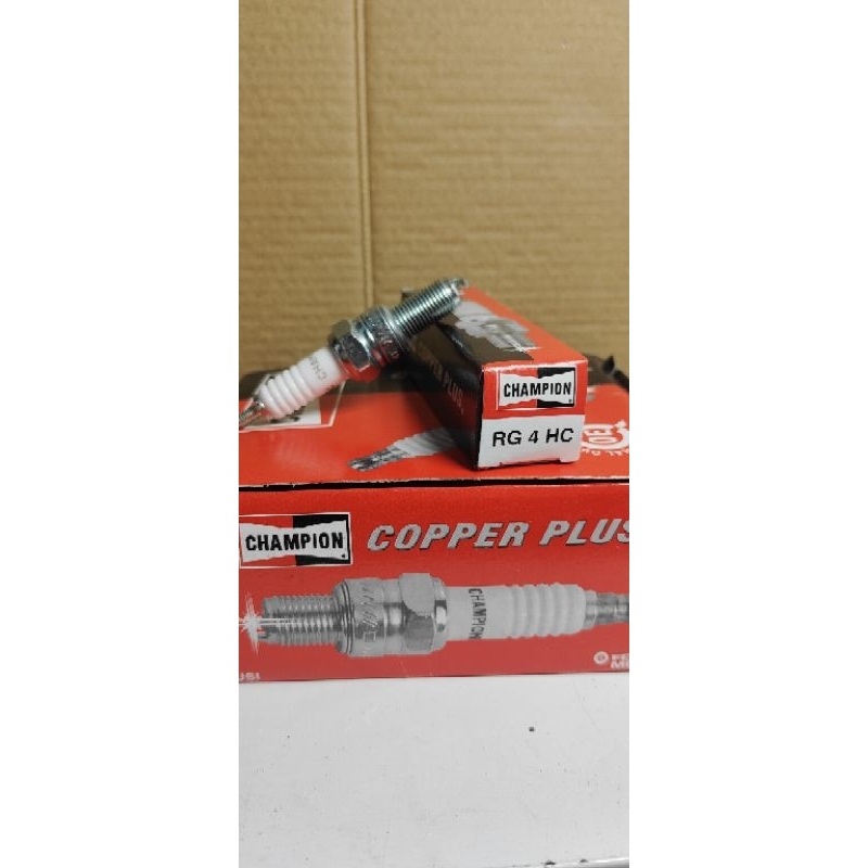 Busi Champion RG4HC panjang kharisma, beat, vario, scopy original