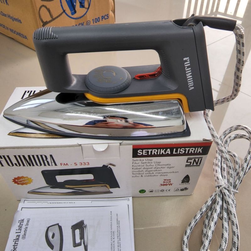 Setrika Listrik Fujimura FM-S333 + Indikator Suhu 300 watt