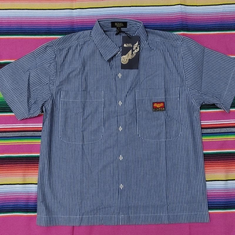 WORKSHIRT BOXY - VON DUTCH - S - BLUE - ORIGINAL