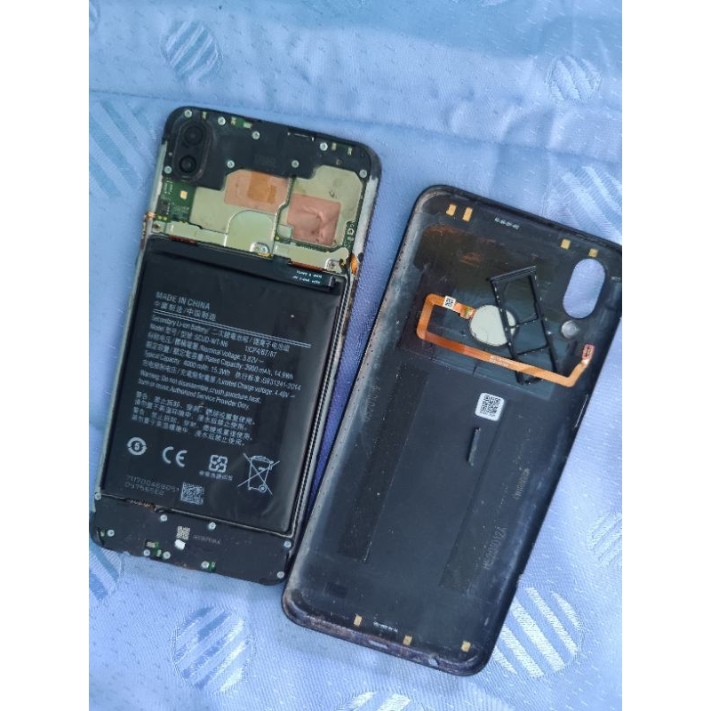 Samsung a10s ram 2/32 lcd retak batre kembung mesin segel