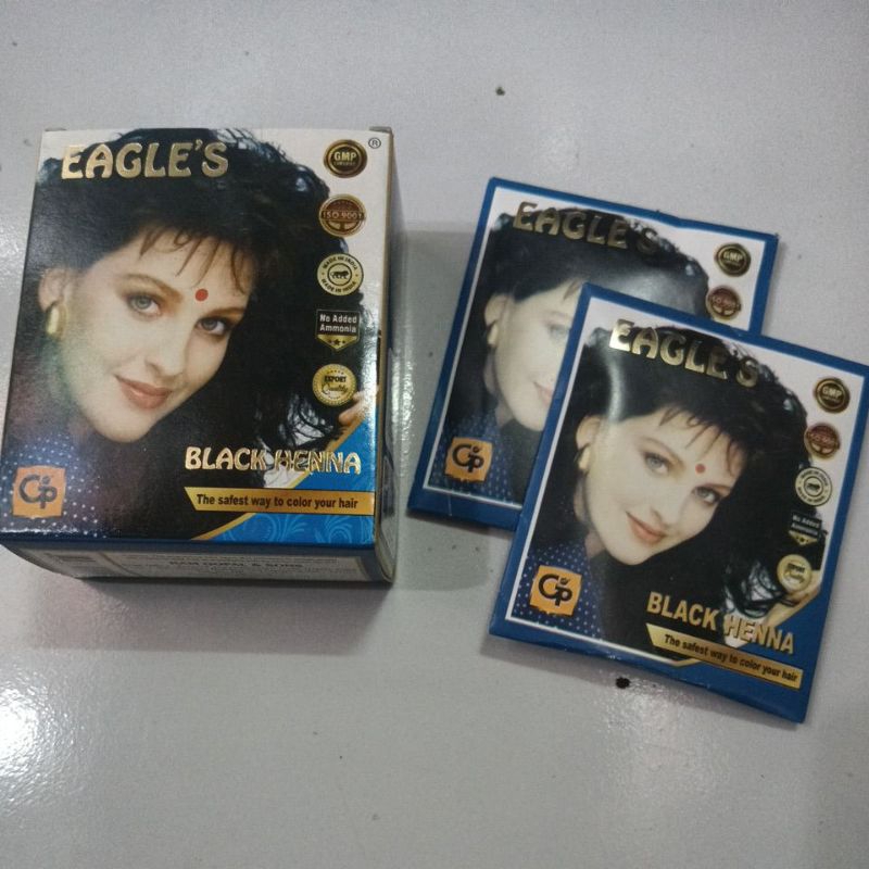 pewarna rambut henna / semir rambut henna hitam / semir eagles hitam