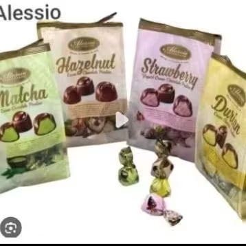 

ALESSIO CREME COKLAT 250GR DURIAN/STROBERI