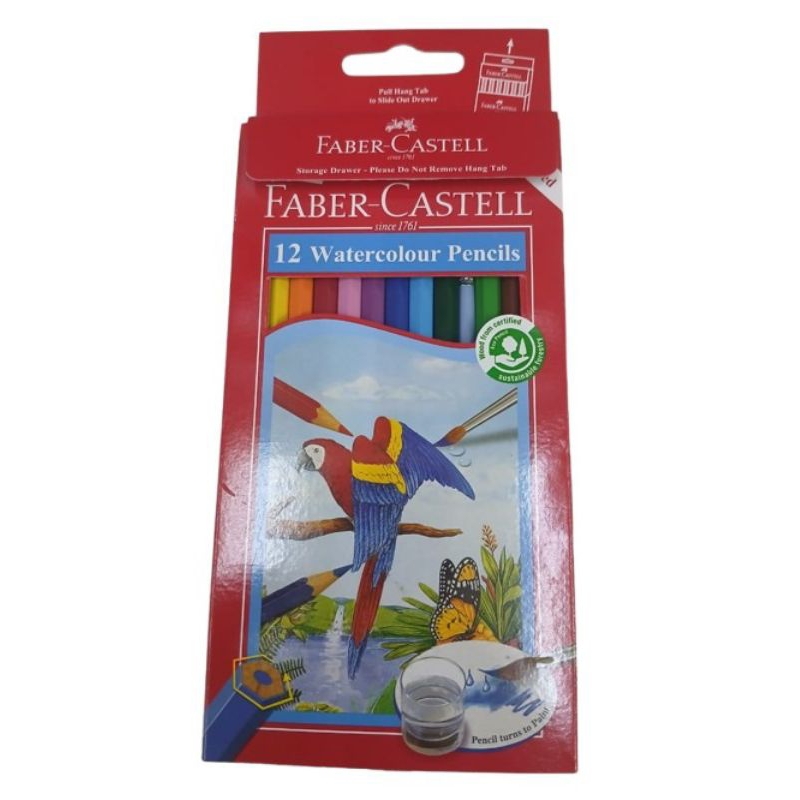 

Faber Castell WaterColour Pencils (Pensil Warna) Parrot 12 L 1pack(12pcs)