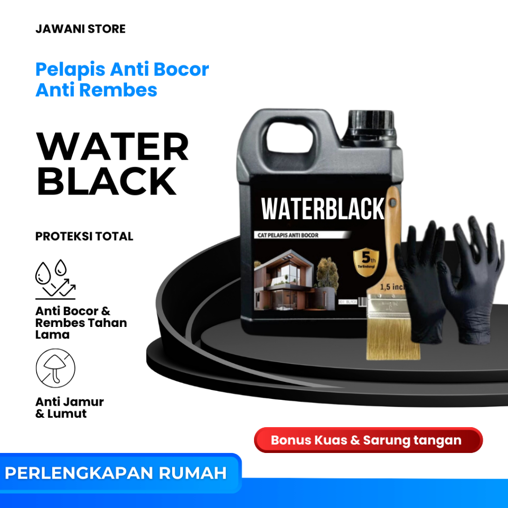 WATER BLACK Aspal Cair Anti Bocor 5kg