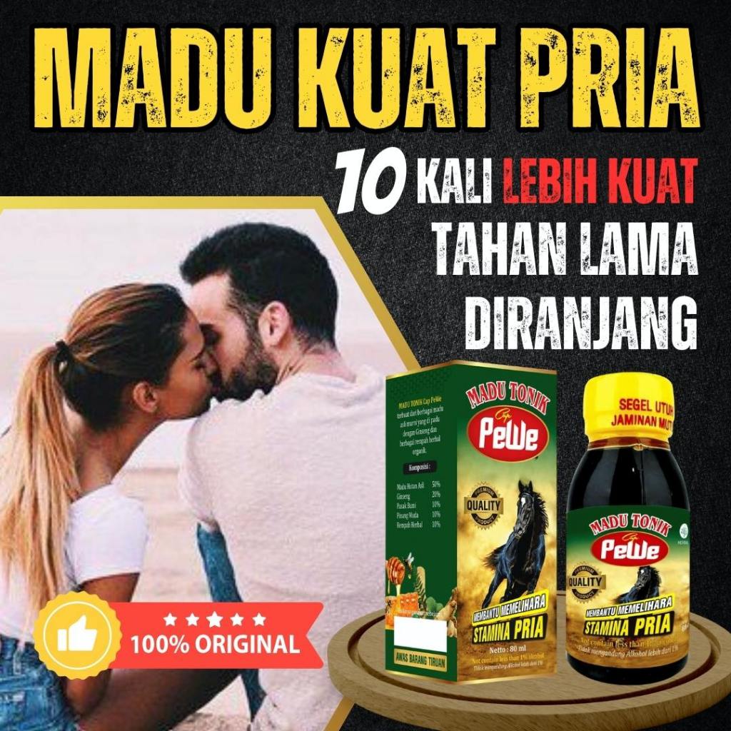 

Madu Tonik Pewe Asli Madukuat Herbal Stamina Pria Lebih Gagah dan Bertenaga Pilihan No.1 Pria Sejati