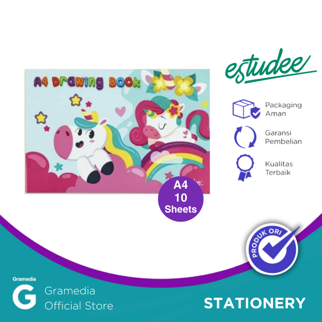 

Estudee Drawing Book A4 I Unicorn