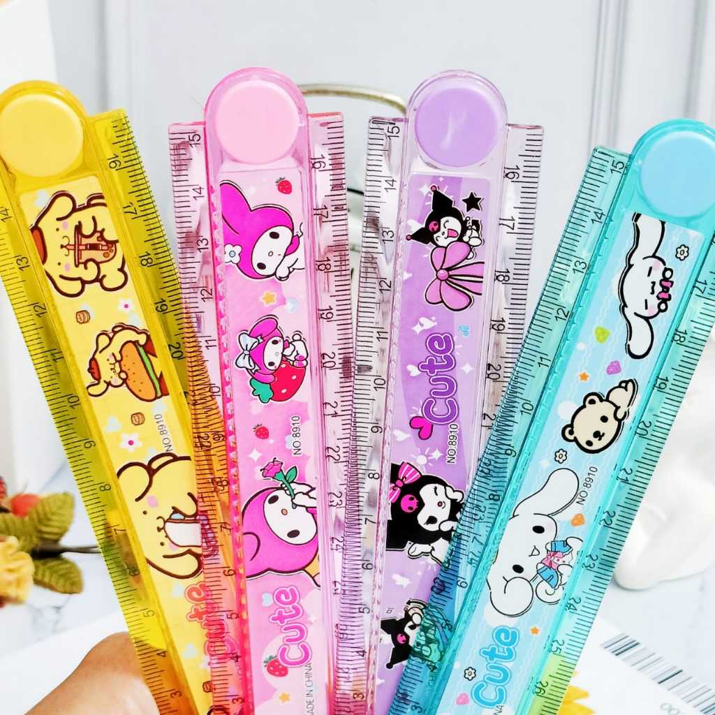 

Penggaris Lipat KARAKTER 30 cm Cute Lucu Best Seller / Mistar Lipat karakter Imut Unik Ready 4 Variant Harga Terjangkau Kualitas Terbaik Perlengkapan Sekolah Anak Bisa Grosir dan COD