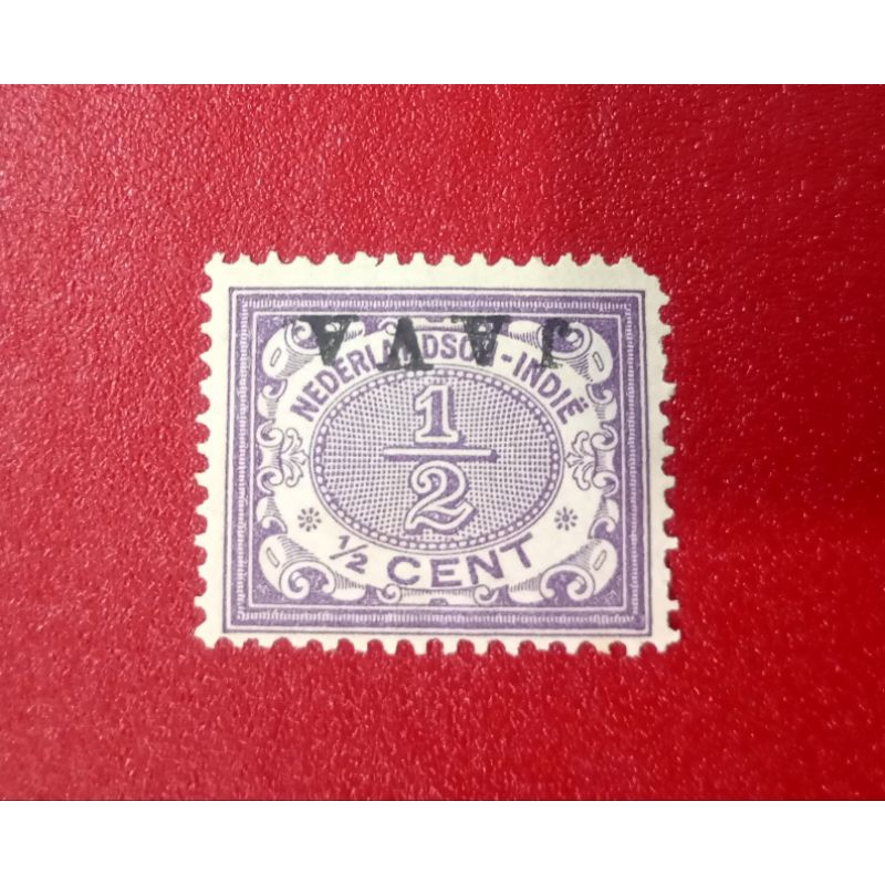 

PRANGKO NED INDIE CT JAVA TERBALIK NOMINAL ½ CENT 1908