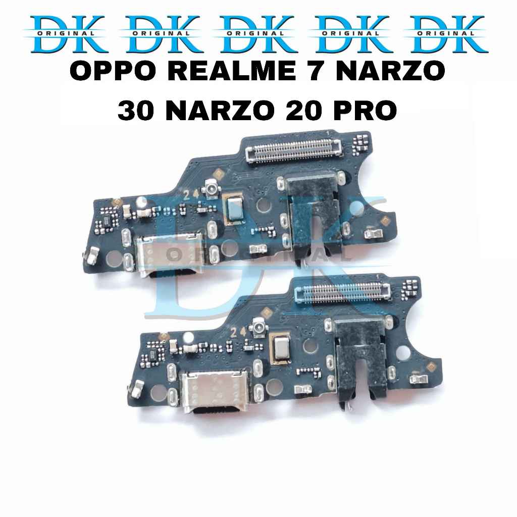 Konektor Charger Realme 7 Narzo 30 Narzo 20 Pro USB Papan Cas Mic Pcb Board Ori