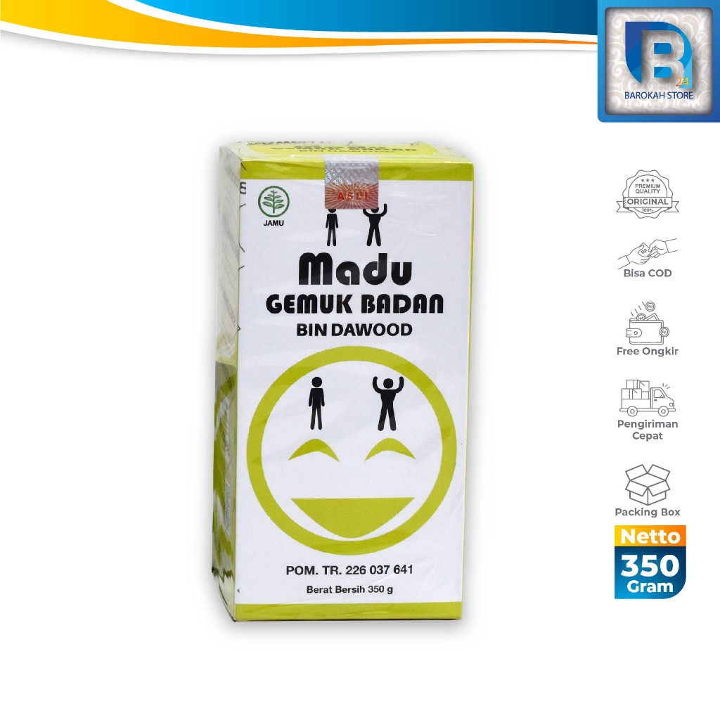 

Madu Gemuk BIN DAWOOD Penggemuk Badan Dewasa Al Mabruroh Ori Madu Bindawood Bindawod Original 350gr