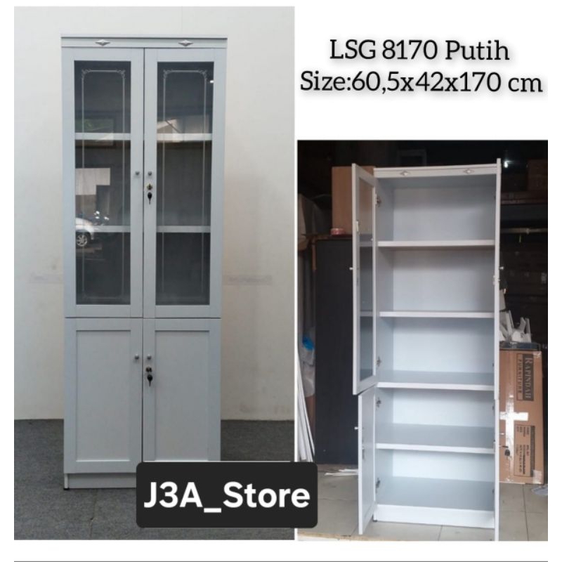 Rak serbaguna//Lsg 8170//Lemari kaca//Buffet//Rak Tas