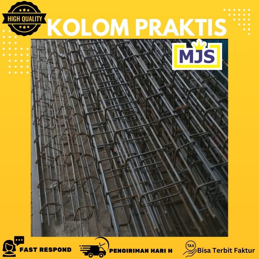 Besi Tiang Cor 3 meter KOLOM PRAKTIS BERKUALITAS INTERNASIONAL & BERSTANDAR SNI