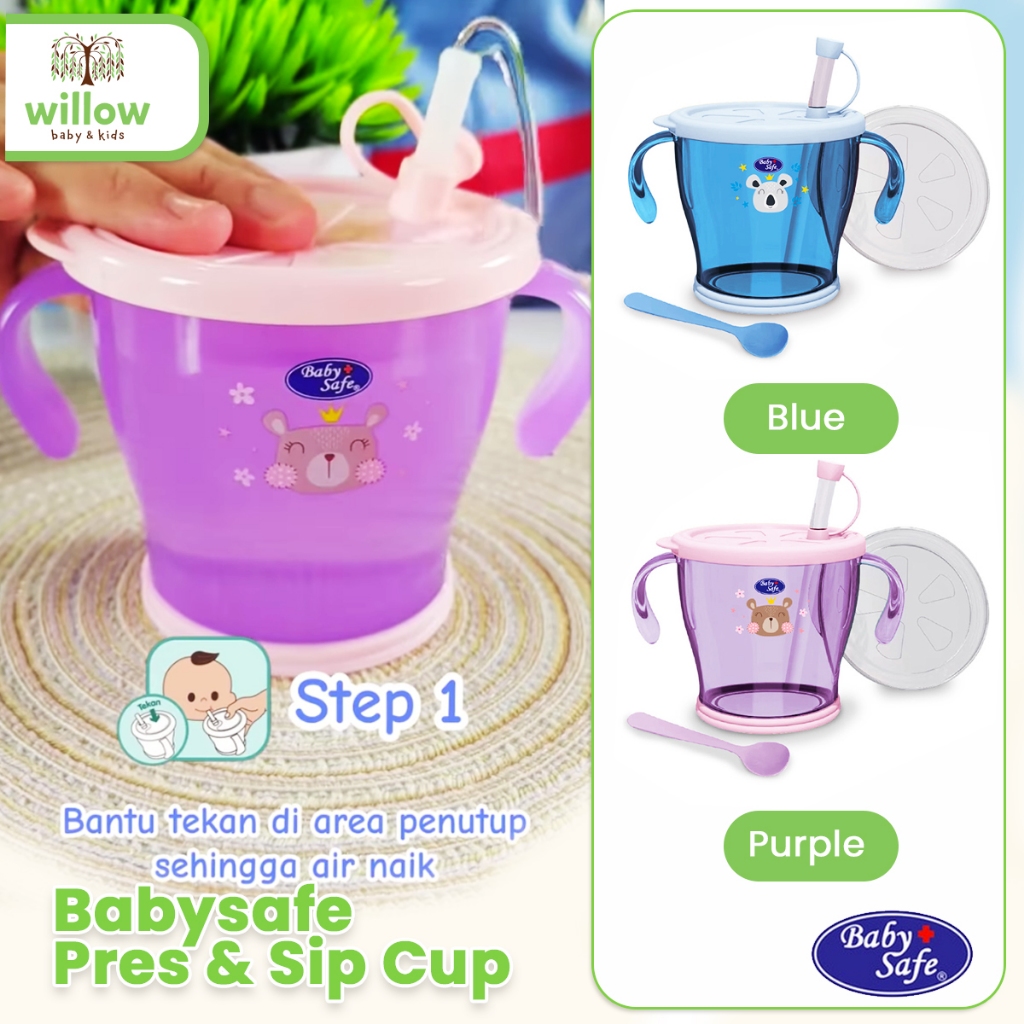 Gelas Minum Anak - Babysafe Pres & Sip Cup
