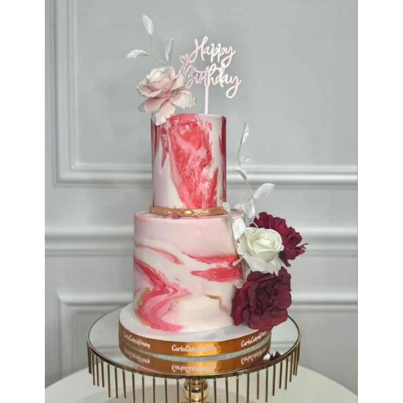 

Custom Cake / Birthday Cake/ Anniversary Cake/ Wedding Cake (baca deskripsi)