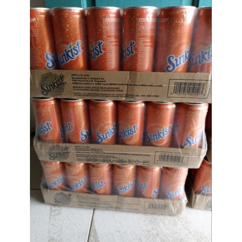 LIMITED STOK TERBATAS SUNKIST 1 DUS MINUMAN LEBARAN IDUL FITRI MINUMAN KALENG SODA sunkis