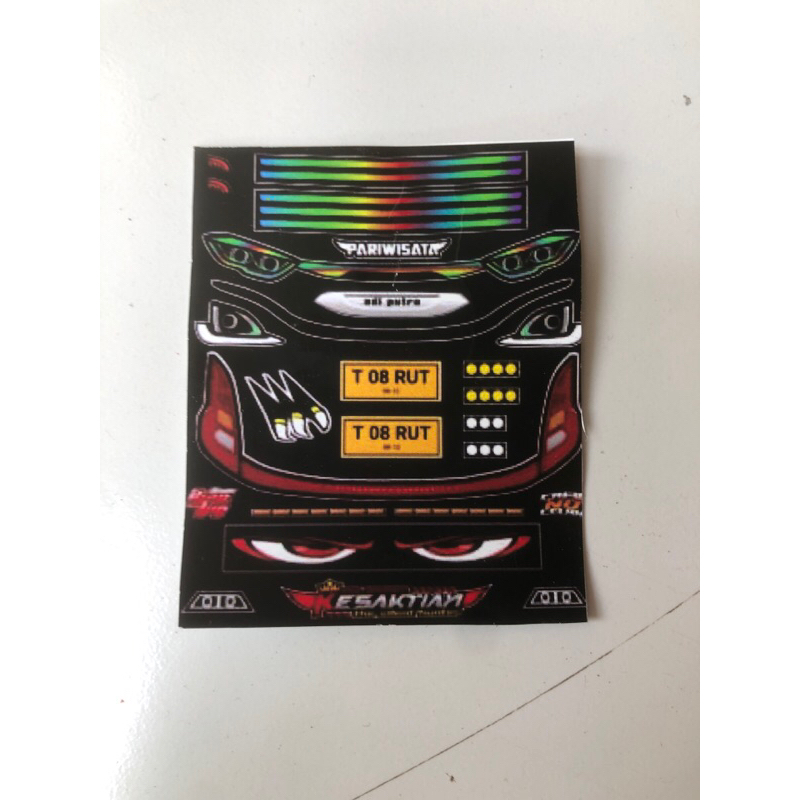 

stiker buat miniatur menjadi kece