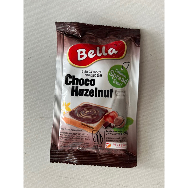 

Selai Cokelat/Kacang Mede Bella 30g