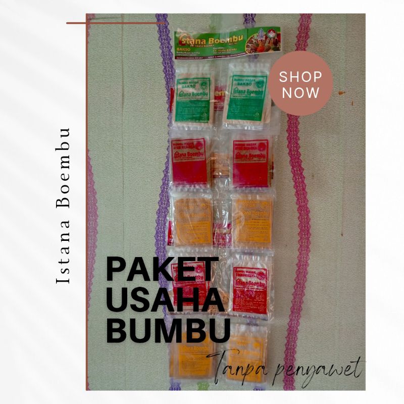 

Paket usaha Sembako Bumbu rempah 5 varian berkualitas tanpa pengawet