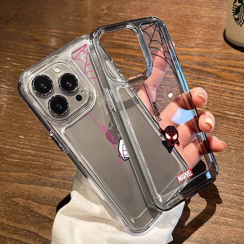 NEW DEALS LUCU COUPLE SPIDERMAN MOTIF CASE IPHONE 13 15 11 12 14 PRO MAX XR X XS MARVEL KARTUN