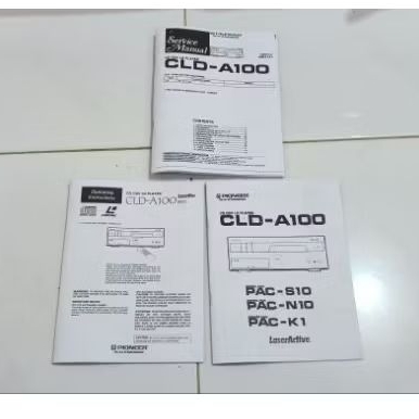 Buku manual dan service manual Pioneer CLD A-100 / LASERACTIVE