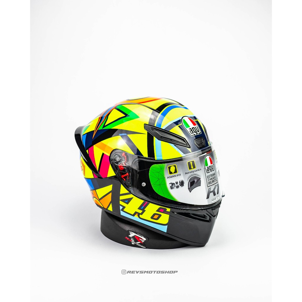 HELM AGV K1 ROSSI SOLELUNA 2017 SNI