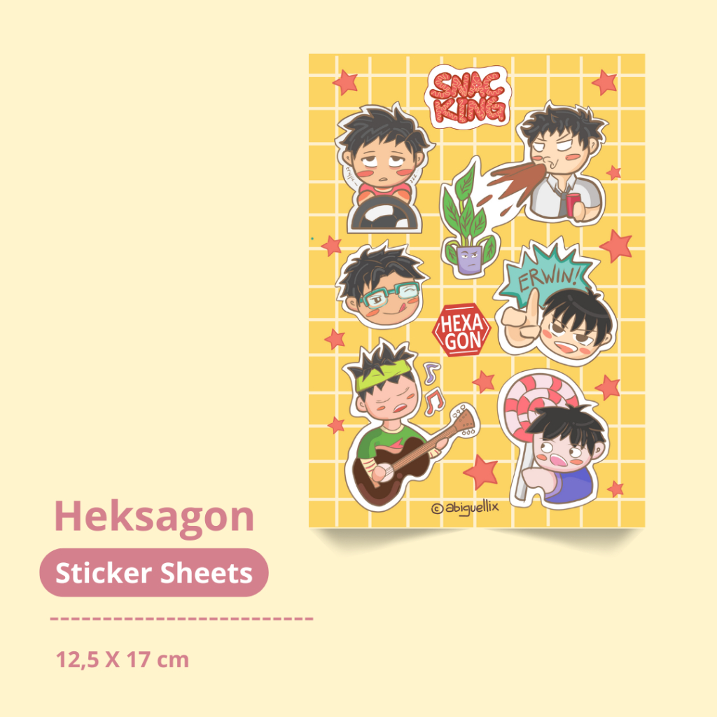 

Sticker Sheet Heksagon