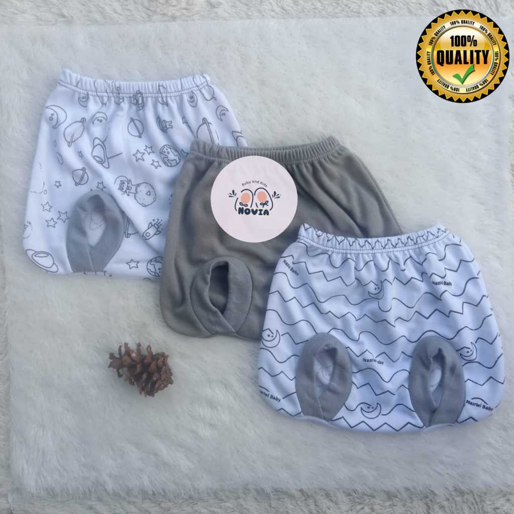 1 Lusin Celana Pop Bayi Perlengkapan Bayi Baru Lahir 0-3 Bulan
