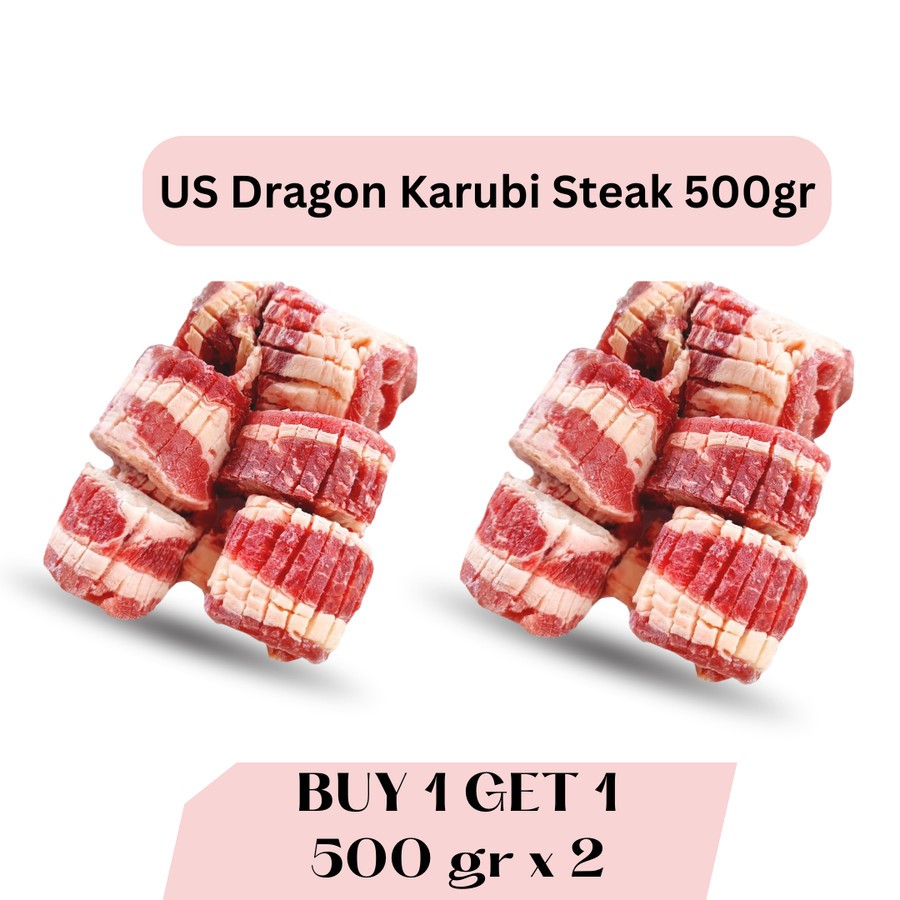 

BUY 1 GET 1 - US Dragon Karubi Shortplate Sliced 1cm 500gr 2pack x @500gr : 1.000gr