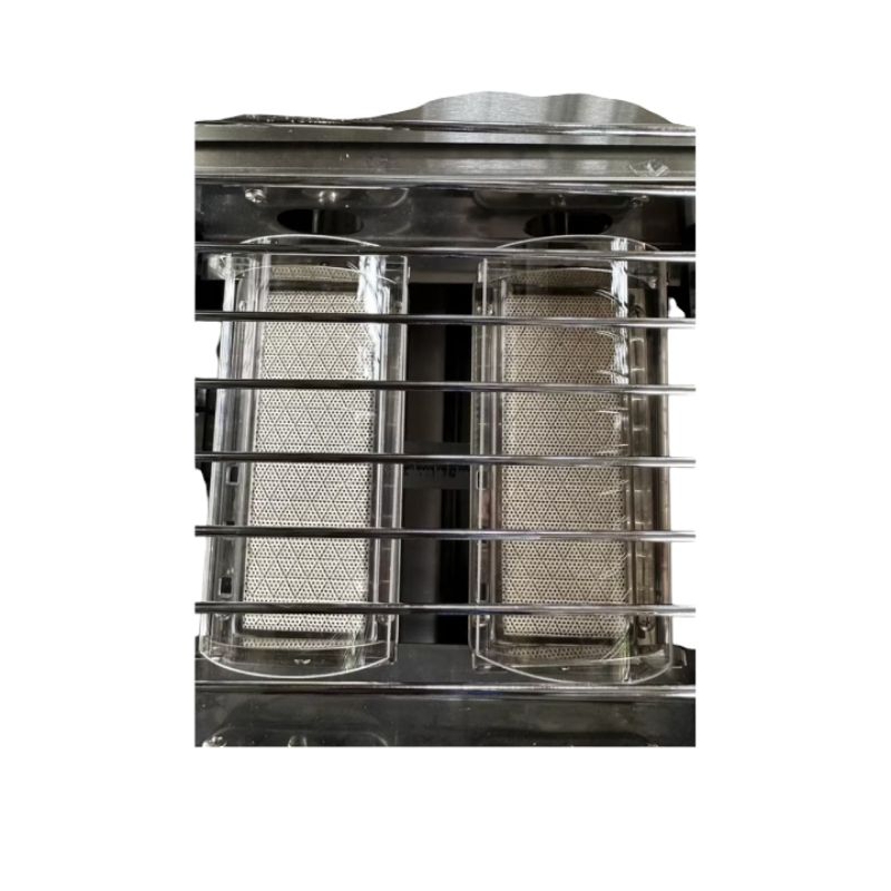 Kompor Panggangan Sosis 2 Tungku/BBQ Grill Gas alat pemanggang daging stainles