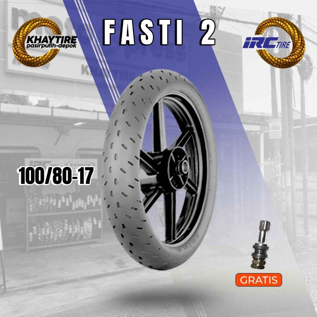 Satuan Ban Soft Compound Motor Racing IRC FASTI 2 100/80 Ring 17 Tubeless
