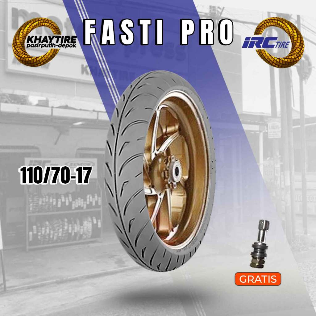 Satuan Ban Soft Compound Motor Racing IRC FASTI PRO 110/70 Ring 17 Tubeless